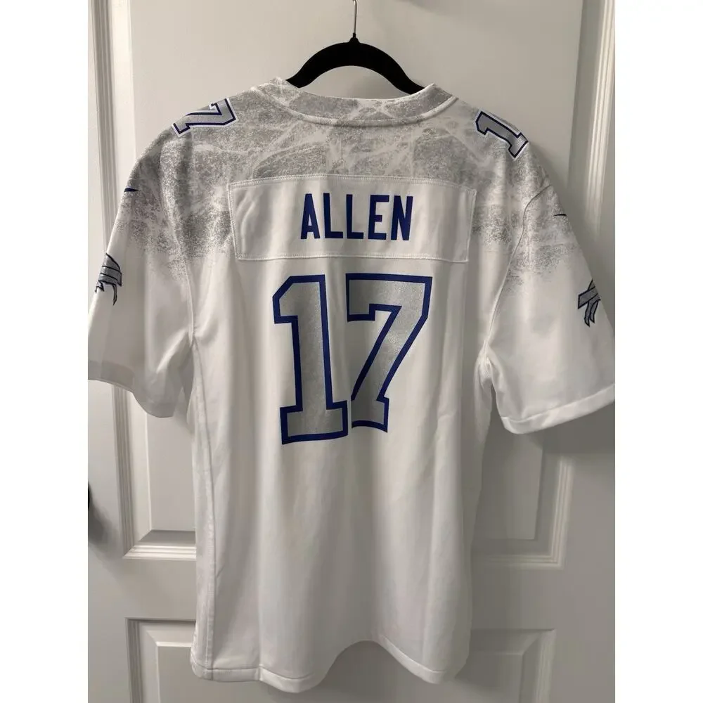 Josh Allen Buffalo Bills Nike 2025 Rivalries Game Cold Front Jersey Youth XL